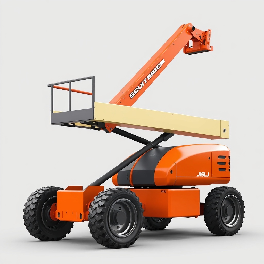 JLG 450AJ sepetinin yakın çekim görüntüsü