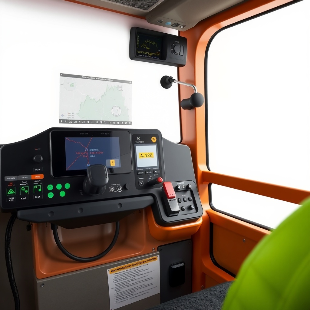 JLG 450AJ kontrol panelinin yakın çekimi