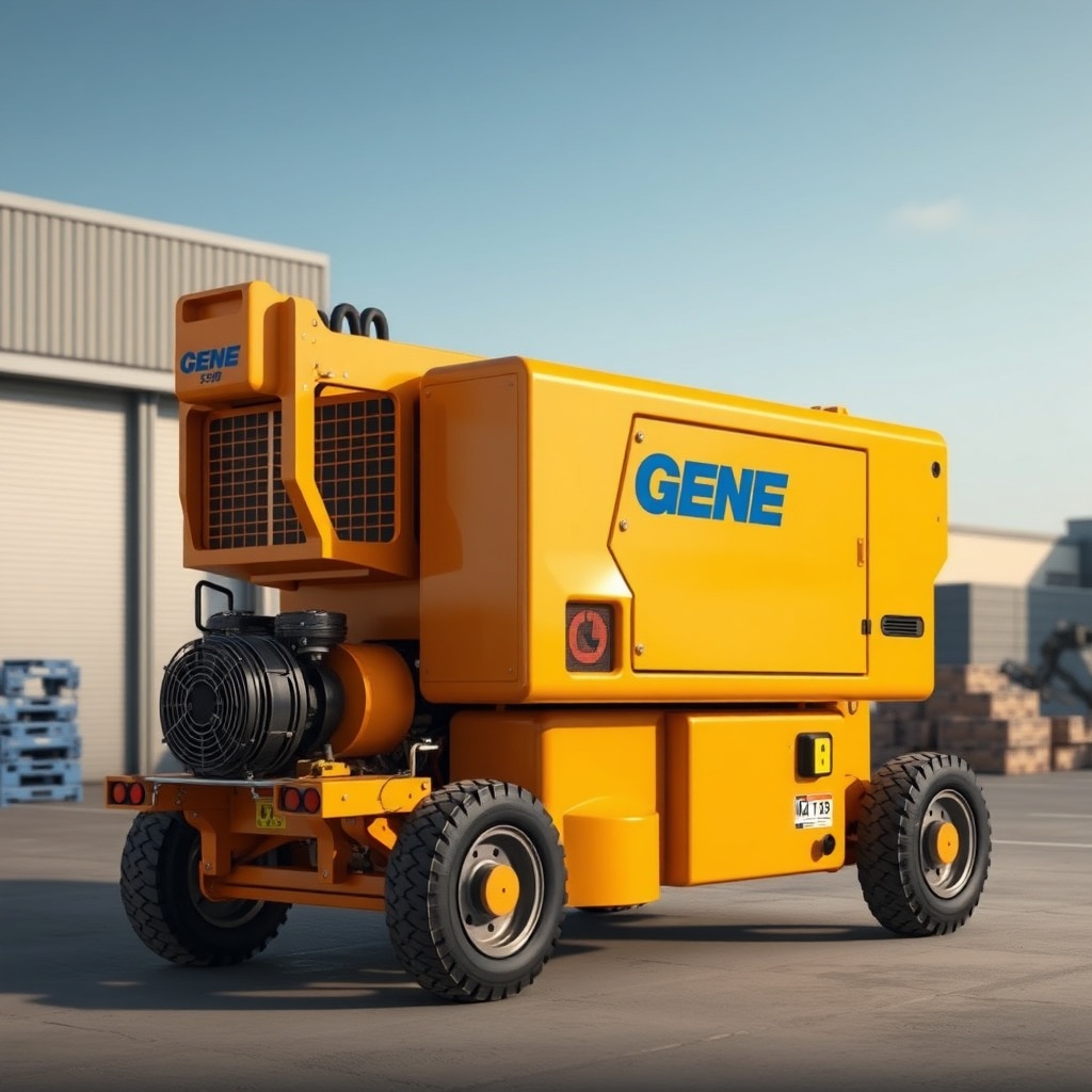 Genie S-60 filtre ve yağ değişim işlemleri için gerçekçi fotoğraf